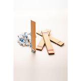 Rufusconcept Ahşap Mum Fitili + Yapışkanlı Sehpa - 30 Adet ( 25mm x 150mm x 0,5mm )