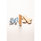 Rufusconcept Ahşap Mum Fitili + Yapışkanlı Sehpa - 30 Adet ( 30mm x 100mm x 0,5mm )