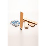Rufusconcept Ahşap Mum Fitili + Yapışkanlı Sehpa - 30 Adet ( 30mm x 150mm x 0,5mm )
