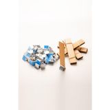 Rufusconcept Ahşap Mum Fitili + Yapışkanlı Sehpa - 40 Adet ( 20mm x 100mm x 0,5mm )