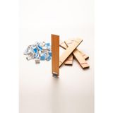 Rufusconcept Ahşap Mum Fitili + Yapışkanlı Sehpa - 40 Adet ( 25mm x 150mm x 0,5mm )