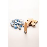 Rufusconcept Ahşap Mum Fitili + Yapışkanlı Sehpa - 40 Adet ( 25mm x 75mm x 0,5mm )