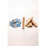 Rufusconcept Ahşap Mum Fitili + Yapışkanlı Sehpa - 50 Adet ( 20mm x 100mm x 0,5mm )