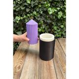 Rufusconcept Baton Dalgalı Büyük Kasnaklı Silikon Mum Kalıbı