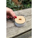 Rufusconcept Mum Toz Kapakları 68mm Çap 20mm x 2 mm Ahşap Fitil Boşluğu 50 Adet