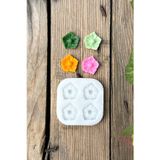 Rufusconcept Sakura Kiraz Çiçeği 4'lü Silikon Mum Kalıbı