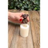 Rufusconcept Tüylü Ayı Mini Silikon Mum Kalıbı
