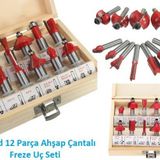 Rugad 12 Parca Ahsap Cantali Freze Uc Seti - 6mm