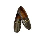Rugan Klasik Loafer - Gold Tokalı Günlük Rahat Ayakkabı (Kahverengi, EU Ayakkabı Beden Sistemi, Yetişkin, Sayısal, Orta, 38)