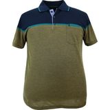 Rugatchi Büyük Beden Erkek Tişört Panolu Pike Polo Yaka Cepli - 3XL - Yeşil