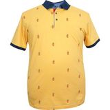 Rugatchi Erkek Büyük Beden Battal Boy Likralı Polo Yaka Tişört ( Beden Bilgisi Açıklama Bölümündedir ) - 3XL - Sarı