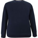 Rugatchi Erkek Büyük Beden Battal Boy Triko Kazak Lacivert Bisiklet Yaka - 3XL