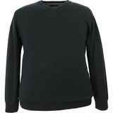 Rugatchi Erkek Büyük Beden Battal Boy Triko Kazak Siyah V Yaka - 3XL