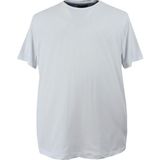 Rugatchi Erkek Büyük Beden Likralı Bisiklet Yaka Tişört - 3XL - Beyaz