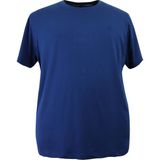 Rugatchi Erkek Büyük Beden Likralı Bisiklet Yaka Tişört - 3XL - İndigo