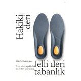 RUGELLA home Hakiki Deri Jelli Erkek Ayakkabı İç Tabanlığı - Ortopedik Jel Destekli Ayakkabı Tabanlığı