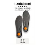 RUGELLA home Hakiki Deri Jelli Kadın Ayakkabı İç Tabanlığı - Ortopedik Jel Topuk Destekli Tabanlık (36-39)gibi 4 farklı numara