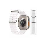 RUGGED Apple Watch Uyumlu 6 7 8 Se Nike 42 44 45 46 Mm A Kalite Ocean Kordon Kayış Silikon Bileklik
