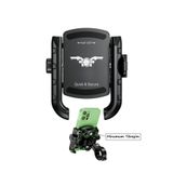 RUGGED Motosiklet Profesyonel Telefon Tutucu Gidon Uyumlu Sıkmalı Ve Mandallı 360 Derece Metal Ve Alyan