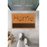 Rugmood Modern Koko Dokulu Paspas - Kalın Şerit Home Kalpli Kapi Onu Paspasi 70x45cm