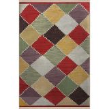 rugs modern Açık Ton Çok Renkli Çapraz Geleneksel Motif Desenli Kreatif Vintage Dekoratif Halı 2688, 140 x 200