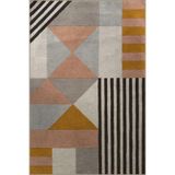 rugs modern Açık Ton Çok Renkli Karma Geometrik Desenli Kreatif Modern Dekoratif Halı 3105, 140 x 200