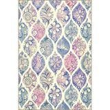 rugs modern Açık Tonlarda Baklava Motifli Desenli Modern Dekoratif Halı 4425, 140 x 200