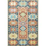 rugs modern Açık Tonlarda Yıldızlı Geometrik Desenli Dokuma Taban Halı 4254, 100 x 100