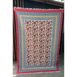 rugs modern Bahama Çok Renkli Otantik Kırmızı Çerçeveli Çiçekli Kilim 304, 120 x 180