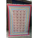 rugs modern Bahama Çok Renkli Otantik Kırmızı Çerçeveli Çiçekli Kilim 304, 80 x 150