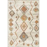 rugs modern Baklavalı Krem Temalı Desenli Dokuma Taban Halı ve Yıkanabilir Halı aloha134, 140 x 200