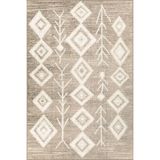 rugs modern Baklavalı Modern Yuvarlak Temalı Desenli Dekoratif ve Yıkanabilir Halı miravip9308, 75 x 200