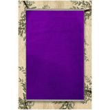 rugs modern Basic Koleksiyonu Beyaz Saçak Detaylı Mor Dokuma Taban Modern Dekoratif Halı basic11, 120 x 200