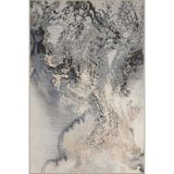 rugs modern Bej Gri Temalı Soyut Boya Sıçratma Desenli Kreatif Modern Dekoratif Halı 4566, 100 x 150