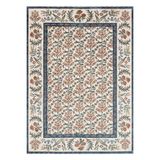 rugs modern Bej Kiremit Renk Çiçekli Bordür Desen RF Dokuma Taban Dijital Baskılı Halı Mira 1419, 140 x 200