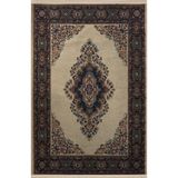rugs modern Bej Temalı Geleneksel Motif Desenli Saçaklı Vintage Dekoratif Halı 3066, 140 x 200