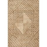 rugs modern Bej Temalı Geometrik İskandinav Desenli Kreatif Modern Dekoratif Halı 3883, 150 x 150