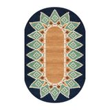 rugs modern Berlin Oval Pamuklu Bohem Jüt Görünüm Dokuma Taban Dekoratif Halı 1738, 100 x 250