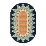 rugs modern Berlin Oval Pamuklu Bohem Jüt Görünüm Dokuma Taban Dekoratif Halı 1738, 100 x 300