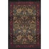 rugs modern Bordo Bej Temalı Geleneksel Motif Sarmaşık Çiçek Desenli Saçaklı Vintage Dekoratif Halı 4513, 140 x 200