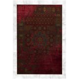 rugs modern Bordo Temalı Geleneksel Motif Desenli Vintage Dekoratif Halı 5251, mira5251-140x200