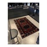 rugs modern Bordür Detaylı Antik Tasarım Serisi Kahverengi ve Turuncu Desenli Vintage Dekoratif Halı antik49, antik49-70120
