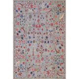 rugs modern Botanik Çiçekli Baklavalı Desenli Dokuma Taban Halı ve Yıkanabilir Halı aloha89, 140 x 200