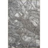 rugs modern Çapraz Gri Temalı Dokuma Taban Halı ve Yıkanabilir Halı miravip10342, 140 x 200