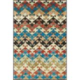 rugs modern Çapraz Karışık Renkli Geometrik Desenli Dekoratif Halı miravip733, 140 x 200