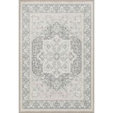 rugs modern Çerçeveli Yıldızlı Gri Desenli Yıkanabilir Dokuma Taban Halı miravip8094, 75 x 150