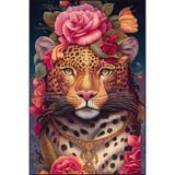 rugs modern Çiçekli Böcekli Kaplanlı Desenli Yıkanabilir Halı miravip8236, 140 x 200