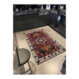 rugs modern Çiçekli Bordür Detaylı Çok Renkli Antik Tasarım Serisi Desenli Dekoratif Halı antik78, 140 x 200