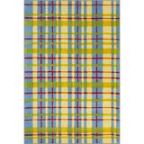 rugs modern Çizgili Desenli Renkli Dokuma Taban Halı 3764, 140 x 200