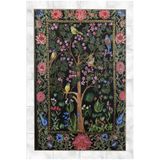 rugs modern Çok Renkli Ağaç Gül ve Kuş Desenli Vintage Dekoratif Halı 5204, mira5204-140x200